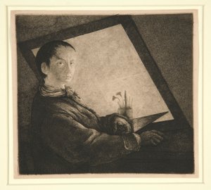 Självporträtt av Jean Pierre Norblin