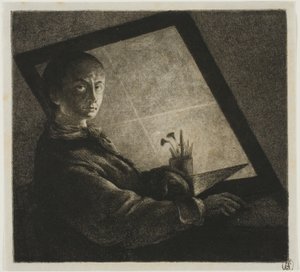 Självporträtt av Jean Pierre Norblin de La Gourdaine