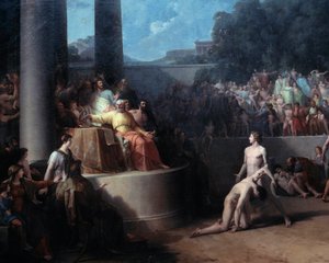 De olympiska spelen målning av Jean Pierre Saint Ours (1752-1809) 1700-talets Geneve, Museum of Art and History av Jean Pierre Saint Ours