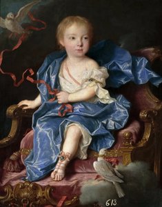 Maria Antonia Ferdinanda av Spanien 1729-1785, framtida drottning av Sardinien, 1731.