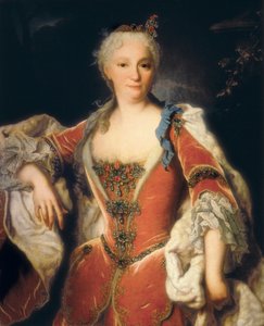 Porträtt av Elisabeth Farnese (Parma