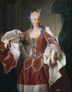 Porträtt av Elisabeth Farnese, drottning gemål av Spanien, 1723