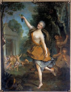 Mademoiselle Prevost i bacchante Representation av dansaren Mademoiselle Prevost (1680-1741) under en balett. Målning av Jean Raoux (1677-1734). 1723. Dim 2,09 x 1,62 m Tours, Musee des Beaux Arts