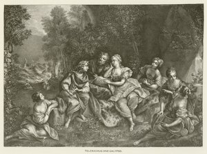 Telemachus och Calypso av Jean Raoux