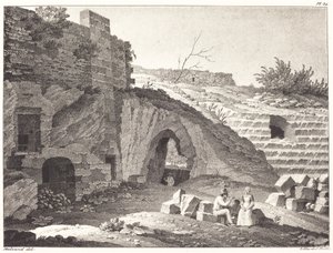 Rustik picknick i ruiner av Jean René Méliand