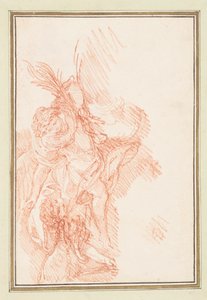 Figur med blad och putto av Jean-Robert Ango