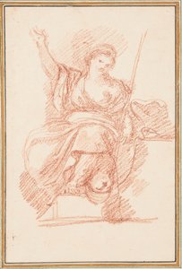 Sittande allegorisk figur av Jean-Robert Ango