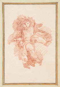 Sittande putto av Jean Robert Ango
