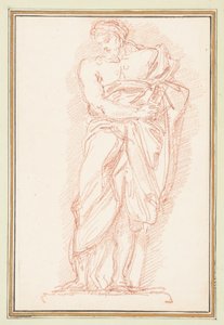 Stående mansfigur som bär himation av Jean-Robert Ango