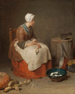 The Kitchen Maid av Jean-Baptiste Simeon Chardin