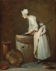 Sköterskan, ca. 1738. av Jean Baptiste Simeon Chardin