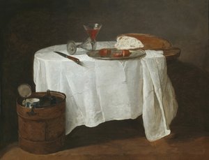 Den vita duken, 173132. av Jean Baptiste Simeon Chardin