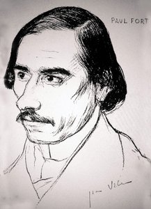 Paul Fort, ca 1900 (teckning) av Jean Veber