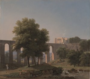En akvedukt nära en fästning, 1807 av Jean Victor Bertin