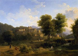 Utsikt över en stad i Sabine Hills, 1814