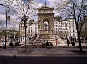 De oskyldigas fontän i Paris.
