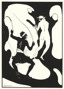 Ovidius kärleksböcker: En rygg täckt av gräs (färglitografi) av Jean de Bosschere