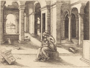 Jungfrun och barnet av Jean de Gourmont I