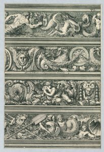 Tallrik från Frises pour les architraves, cornices, et autres ornements d