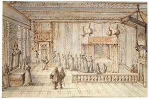 "Kung Ludvig XIV:s kammare i Versailles", 1654
