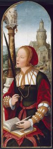 Sankta Barbara, ca 1520 av Jean the Elder Bellegambe