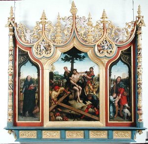 Triptyk av Kristus med bödlarna, c.1530-32 av Jean the Elder Bellegambe