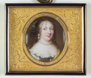 En dam som heter Madame de Louvois (emalj)