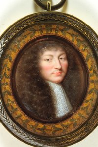 Ludvig XIV, kung av Frankrike (emalj)