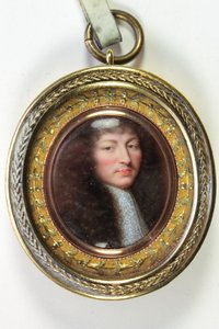 Ludvig XIV, kung av Frankrike (emalj)