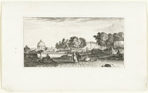 Utsikt över Dôme des Invalides i Paris Vues de Paris (serietitel) Views of Paris (serietitel) av Jeanne Françoise Ozanne