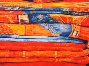Moroccan Fabrics 6, 2013 (gouache på papper)