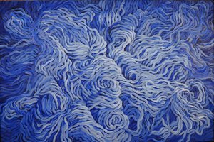 Wool Navy Blue, 2013 (gouache på papper)