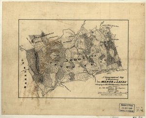 En topografisk karta över den del av "The Manor of Leeds" som tillhör överste M.G. Harman från Staunton, Va. LOC 2005625200 av Jedediah Hotchkiss