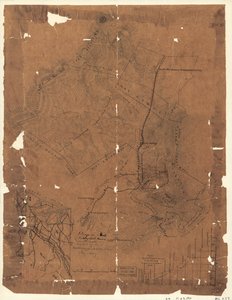En topografisk karta över järnfastigheten Elizabeth Furnace, Augusta Co., Va., som omfattar ca 6250 acres, Aug. 1867. LOC 2005625144 av Jedediah Hotchkiss