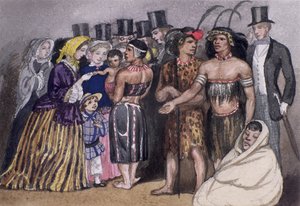 Möte med zuluerna i London, 1853 av Jemima Blackburn