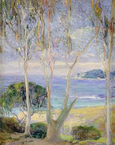 A Clear Day, Kaliforniens kust, ca 1918 (olja på duk) av Jennie Vennerstrom Cannon