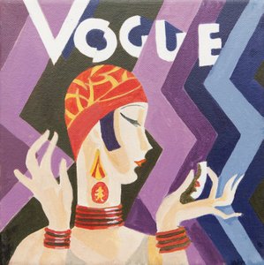 Vogue-omslag (akryl) av Jennifer Abbott