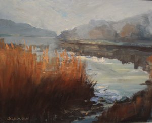 Batson Creek Salcombe, höst. olja på duk, 2016
