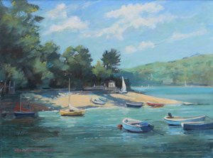 Fishermans Cove Salcombe, olja ombord, 2016