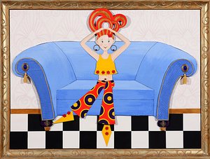 Divan Diva, 2008 (akryl ombord)