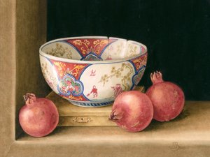 Granatäpple och skål