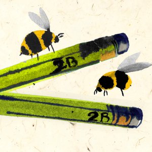 2B Or Not 2 Bee (akvarell) av Jenny Frean
