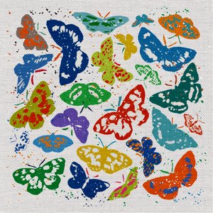 Dancing Butterflies, 2022 (blandade media)