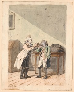 En scen av P.A. Heibergs "De Vonner og de Vanner". av Jens Juel