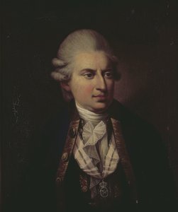 Porträtt av greve Johann Friedrich Struensee (1737-1772) (olja på duk)