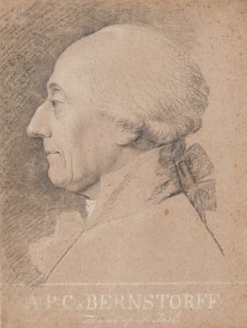 Porträtt av statsmannen A.P. Bernstorff av Jens Juel