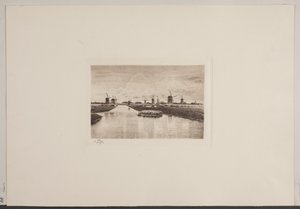 Ved Kinderdijk i Holland av Jensen