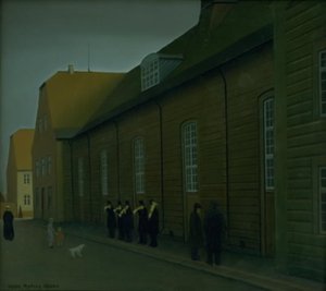 Spelar för att tillkännage en död bland de moraviska bröderna av Jeppe Madsen Ohlsen
