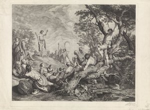 Johannes Döparen predikar i öknen