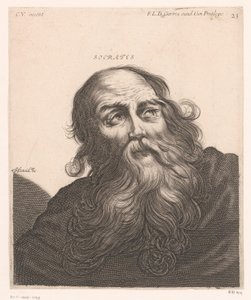 Porträtt av Sokrates Sokrates (titel på objekt) Byster av filosofer och kungar (serietitel) av Jerôme David